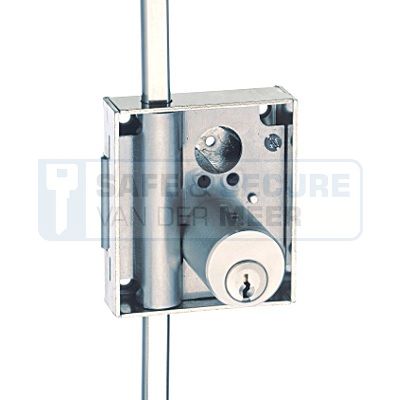 Junie opleg espagnoletslot type 7020 met cilinder (in nikkelkleur) 