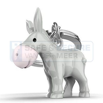 Metalmorphose sleutelhanger ezel  