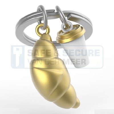 Metalmorphose sleutelhanger croissant  