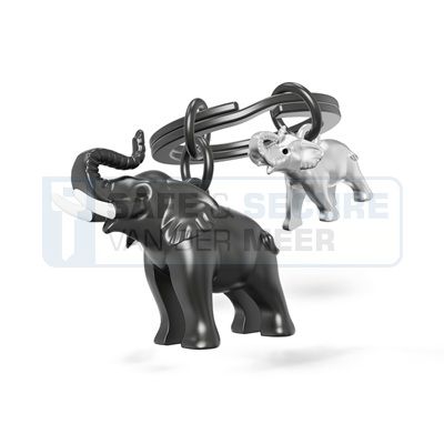 Metalmorphose sleutelhanger olifant  
